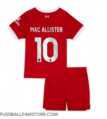 Liverpool Alexis Mac Allister #10 Replik Heimtrikot Kinder 2023-24 Kurzarm (+ Kurze Hosen)